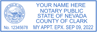 Personalize Your Nevada Notary Stamp with County Seal Online