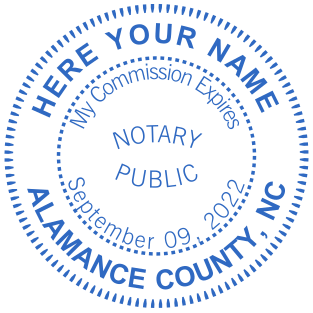 Create Your Custom North Carolina Notary Stamp | Prices Starting at $2.5