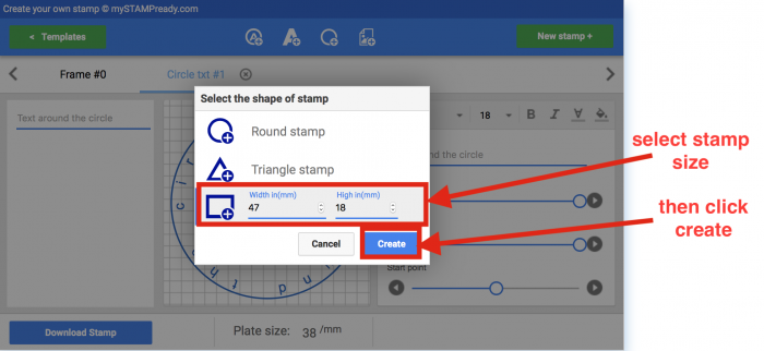 stamp maker online