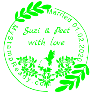 Wedding married stamp created with the stamp maker online from MyStampReady Wedding married stamp created with the stamp maker online from MyStampReady
