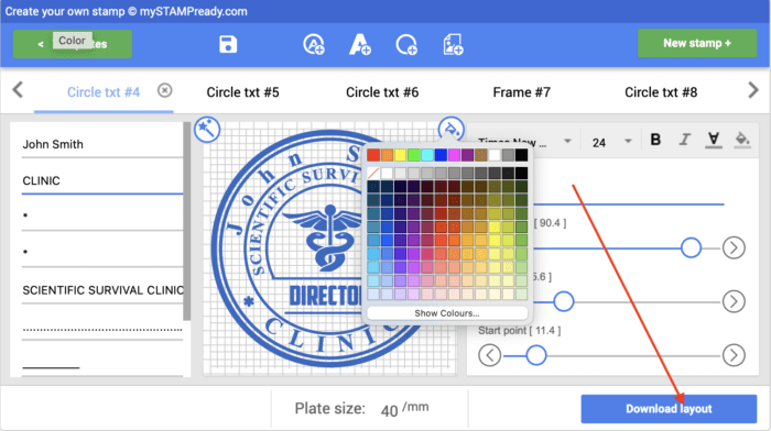 free stamp maker