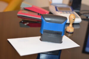 rubber stamp