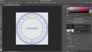 Create stamp in Photoshop