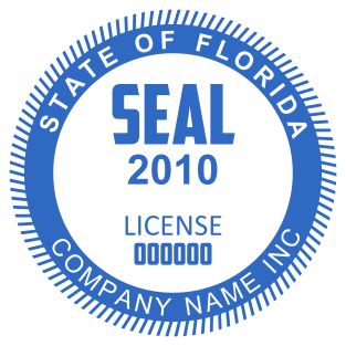 Large Circular Stamp with Thick Border and Seal | Customize for $2.5