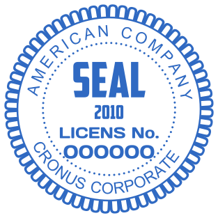 Circular Stamp with Oval Ring Design | Customize for $2.5