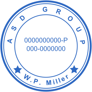 Stamp mockup №1468,Size :40mm