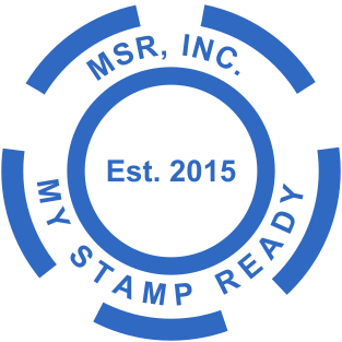 Creative stamp of round shape for a music and audio company №1825