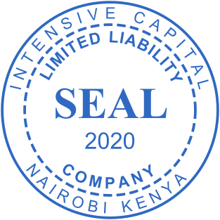 Round seal with individual design for a company based in Kenya №1860 Stamp mockup №1860,Size :38mm