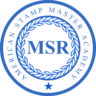 Creative stamp for American academy with logo and abbreviation №1863 Stamp mockup №1863,Size :38mm