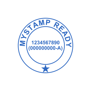Stamp mockup №1871,Size :38mm