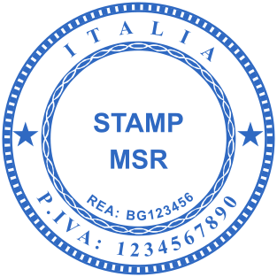Stamp mockup №1881,Size :40mm