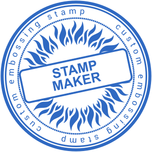 Stamp mockup №1996,Size :40mm