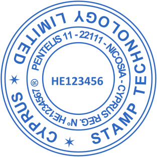 Stamp mockup №2134,Size :38mm