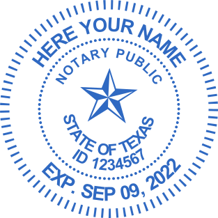 Create Your Personalized Texas Notary Stamp for $2.5 | Customize Online Now