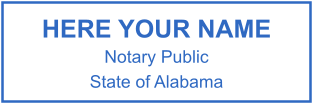 Design Your Custom Alabama Notary Stamp | Personalize Online $2.5