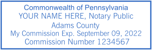Design Your Custom Pennsylvania Notary Stamp | Personalize Online Now
