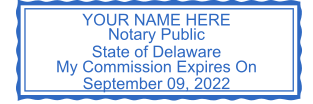 Design Your Custom Delaware Notary Stamp for $2.5 | Personalize Online Now