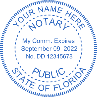 Design Your Custom Florida Notary Seal for $2.5 | Personalize Online Now