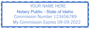 Design Your Custom Rectangular Idaho Notary Stamp for $2.5 | Personalize Online