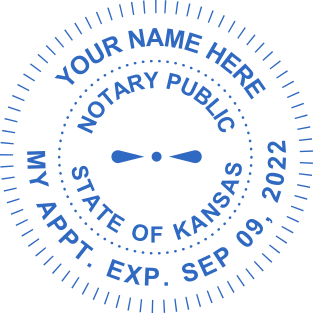 Create a Professional Kansas Notary Stamp Online | Personalize Now at $2.5