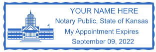 Customizable Kansas Notary Seal Design