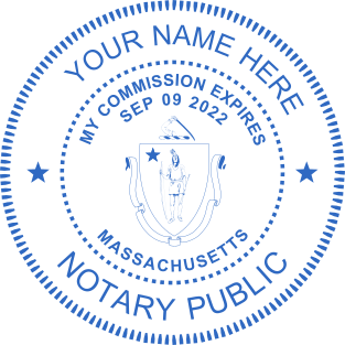 Personalize Your Massachusetts Notary Stamp | Starting at $2.5