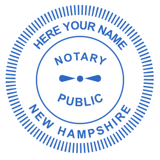 Create a Custom New Hampshire Circular Notary Stamp Online
