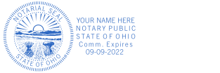 Create Your Personalized Ohio Round Notary Stamp