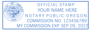 Design Your Custom Oregon Notary Stamp with Logo