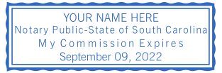 Design and Order Your Personalized South Carolina Notary Stamp