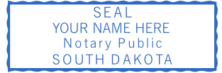 Customize Your South Dakota Rectangle Notary Stamp