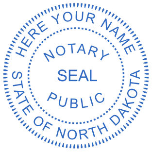 Design Your Custom North Dakota Notary Stamp | Prices Starting at $2.5