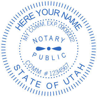 Create Your Custom Utah Notary Stamp | Starting at Just $2.5