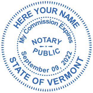 Create Your Vermont Notary Stamp | Starting at Just $2.5