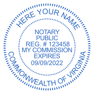 Create a Personalized Virginia Notary Stamp | Starting at $2.5