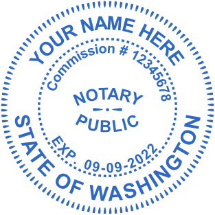 Design Your Washington Notary Stamp from $2.5